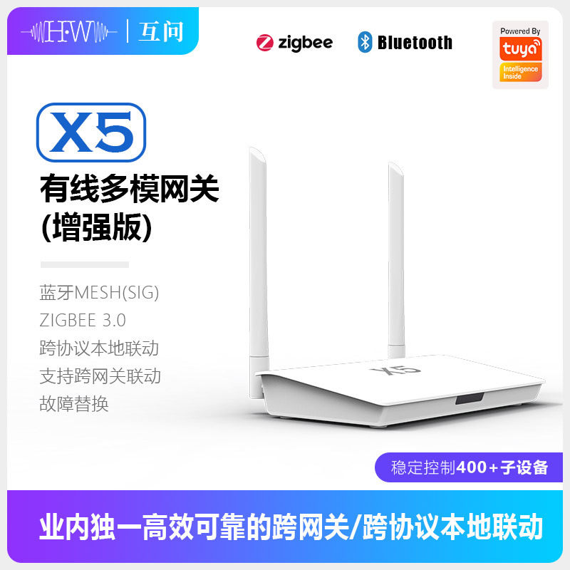 Smart Home Zigbee Gateway - ดูเดิล ซิกบี บลูทูธ ดูอัล-โหมด X5 เกตเวย์