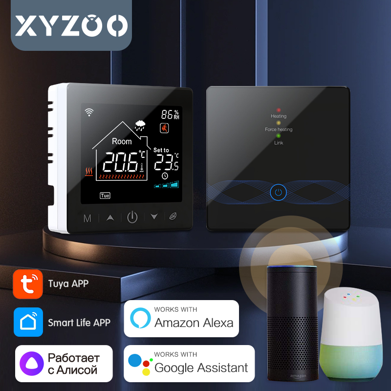 Smart Home Thermostat - WiFi Tuya Wireless Thermostat สําหรับหม้อต้มแก๊ส RF433