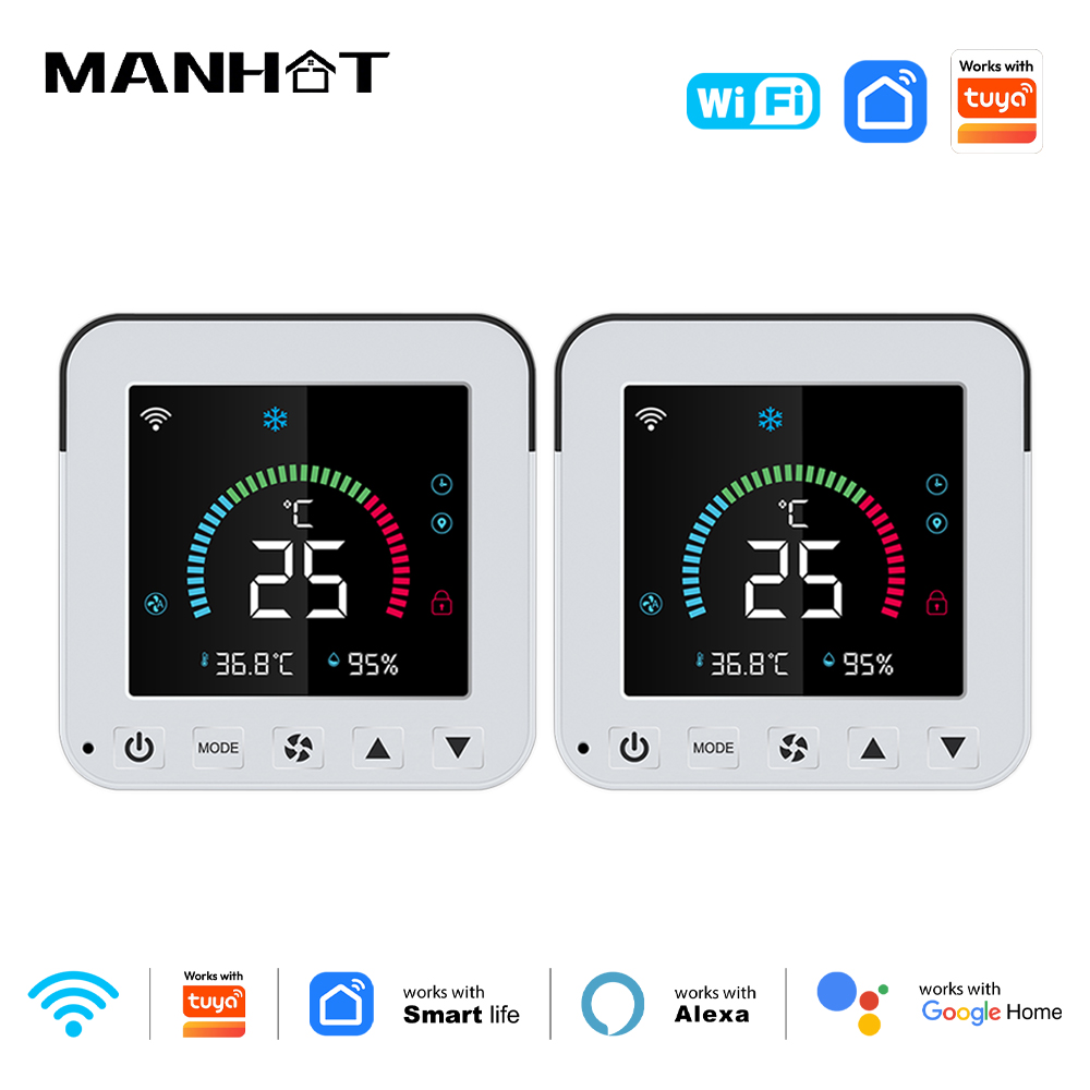 Smart Home Thermostat - MANHOT เทอร์โมสตัทอัจฉริยะอินเตอร์เน็ตไร้สาย เอซี เครื่องปรับอากาศ อินฟราเรด อุณหภูมิ