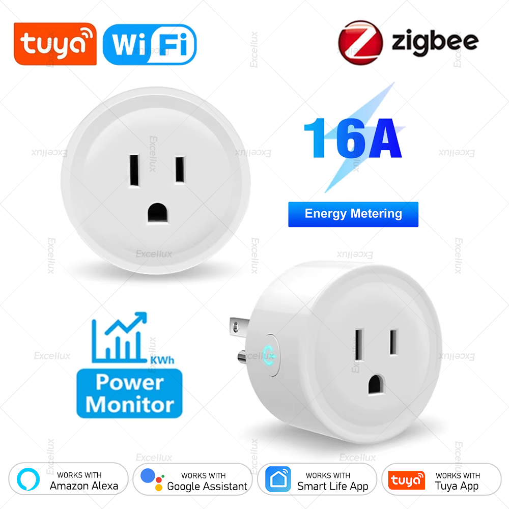 Tuya Wifi Socket - ปลั๊กอัจฉริยะ Tuya 16A Zigbee WiFi รองรับ