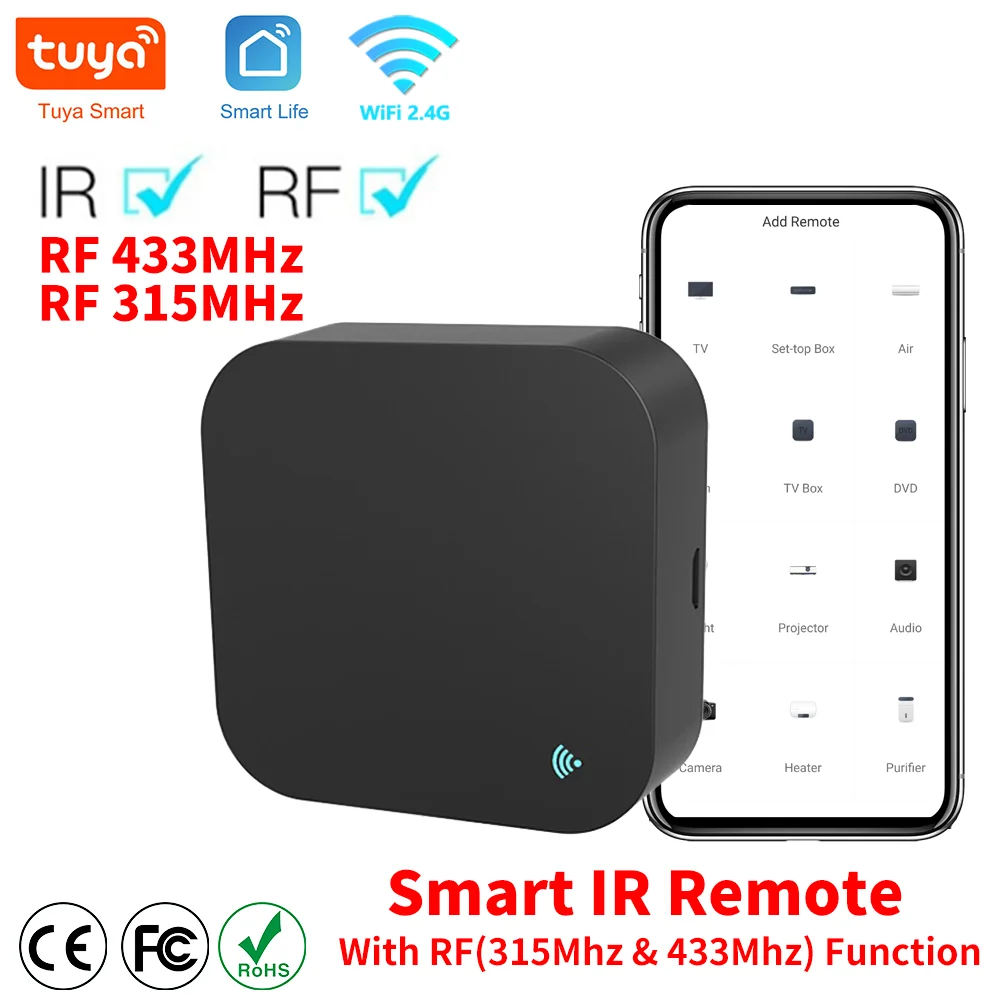 Smart Home Orvibo - Tuya รีโมทคอนโทรลไร้สาย RF R 433MHz/315MHz สำหรับสมาร์ทโฮมผ่าน