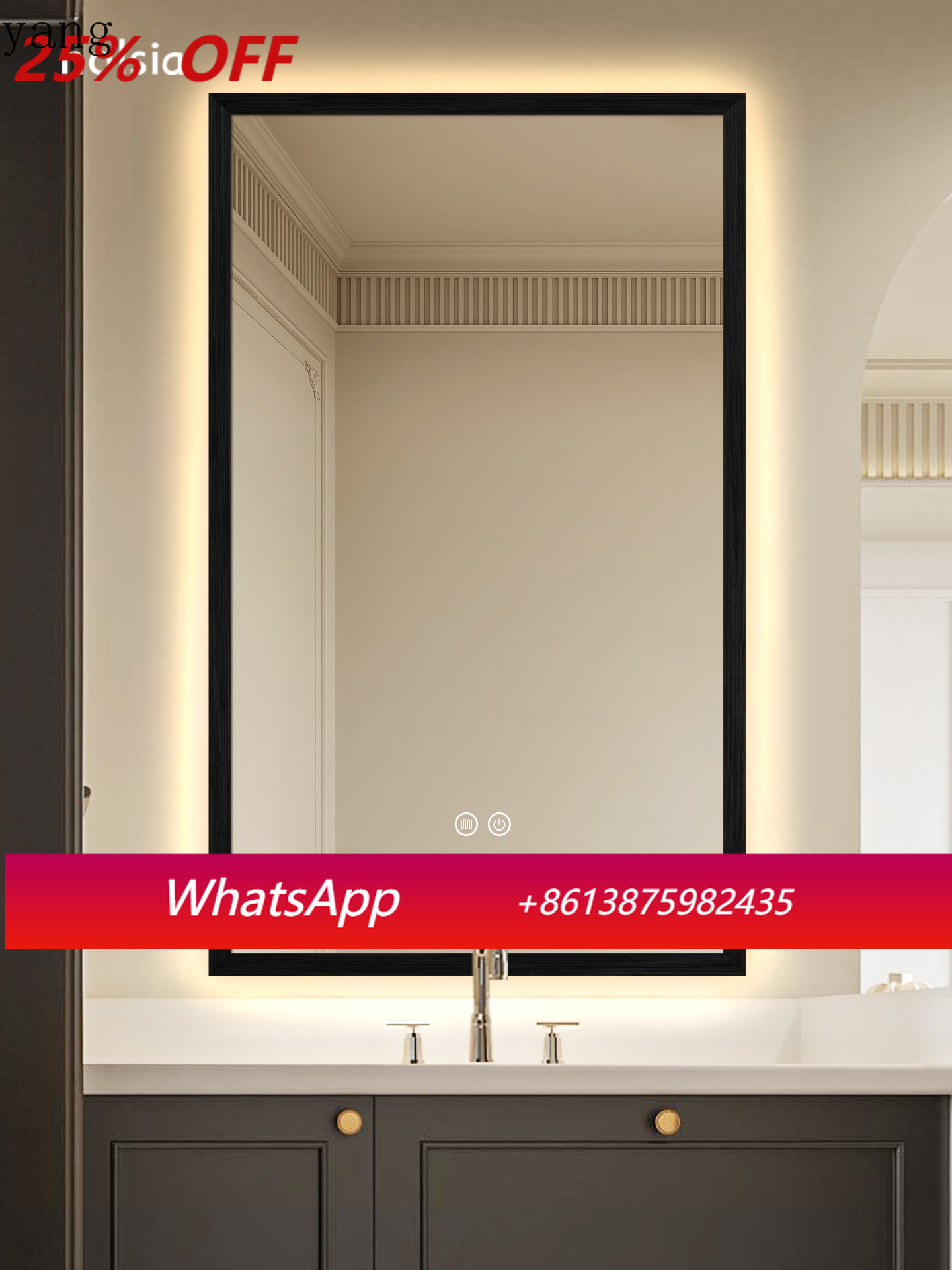 Smart Home Login - กระจกห้องน้ำสไตล์วินเทจ CX แบบติดผนัง ป้องกันฝ้า สำหรับบ้านและห้องน้ำ พร้อมฟังก์ชั่นอัจฉริยะ