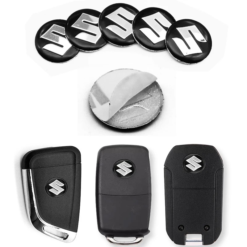 Smart Home Icon - 5/10Pc อลูมิเนียมรถรีโมทคอนโทรลป้ายสติกเกอร์สำหรับซูซูกิ เทียนหยู SX4 ซางเย่ รุ่ยฉี