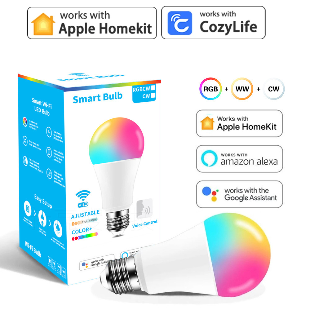 Smart Home Orvibo - E27แผ่นเรืองแสง9W WiFi หลอดไฟ LED RGB ควบคุมการหรี่แสงได้ฟังก์ชั่นจับเวลา110V