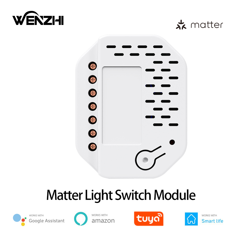 Smart Home Alexa - โมดูลสวิตช์ไฟ Matter แบบ 2 ช่อง รีเลย์