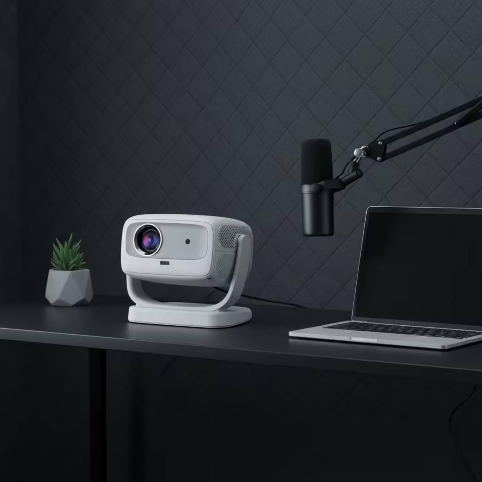 Smart Home Living - โปรเจคเตอร์สมาร์ทโฮม อุปกรณ์แสดงผลแบบปรับได้ ขาตั้งจอภาพแบบพกพาสำหรับความบันเทิงในห้องนั่งเล่น