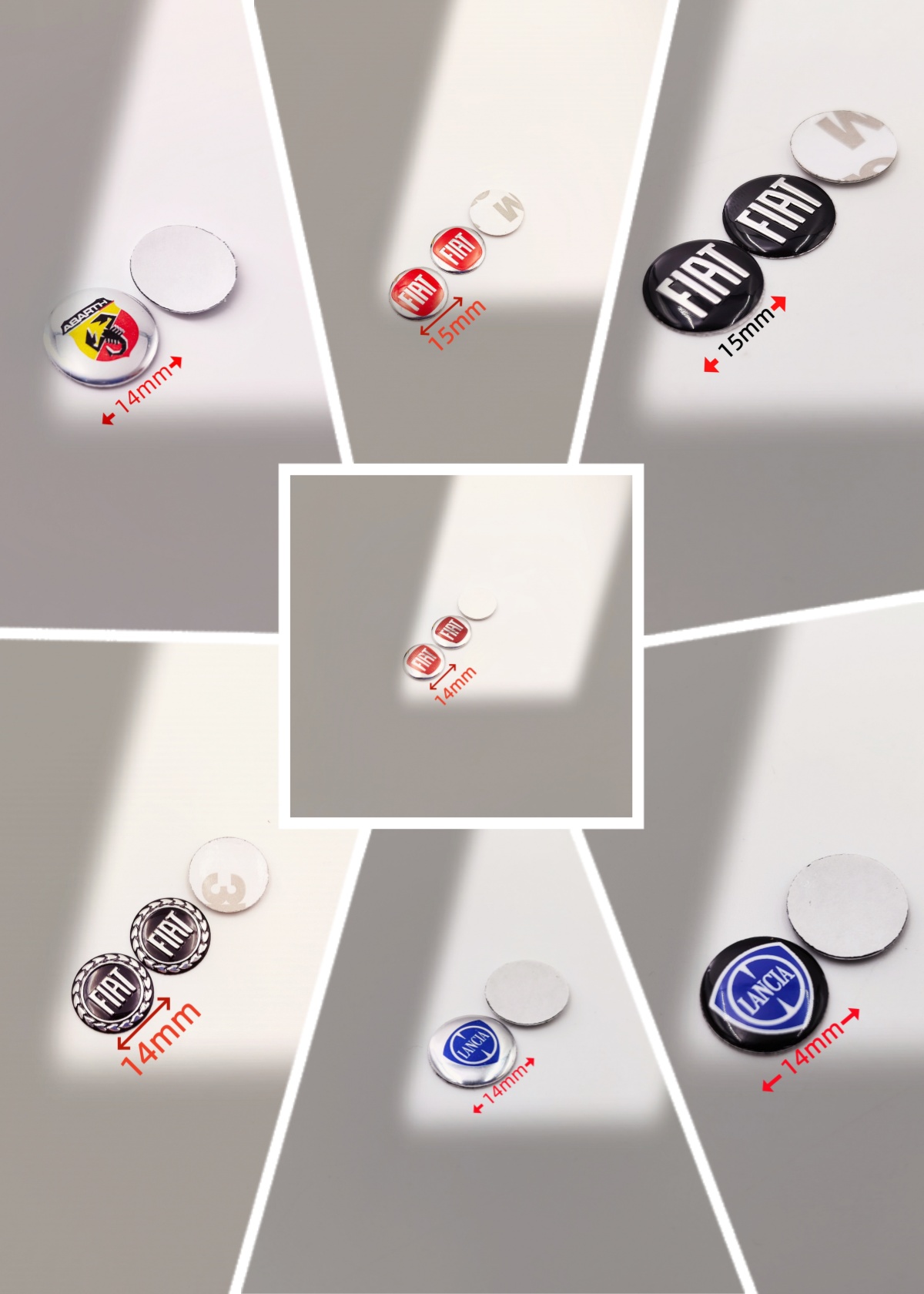 Smart Home Icon - สติ๊กเกอร์ตราสัญลักษณ์รีโมทรถยนต์ FIAT Abarth Lancia ForFord ป้ายติดรีโมท
