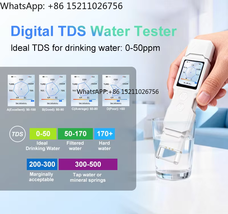 Smart Home Login - เครื่องวัดคุณภาพน้ำดิจิตอล 9-in-1 ระดับมืออาชีพ พร้อมเซ็นเซอร์อัจฉริยะ WiFi สำหรับอุตสาหกรรมและบ้าน