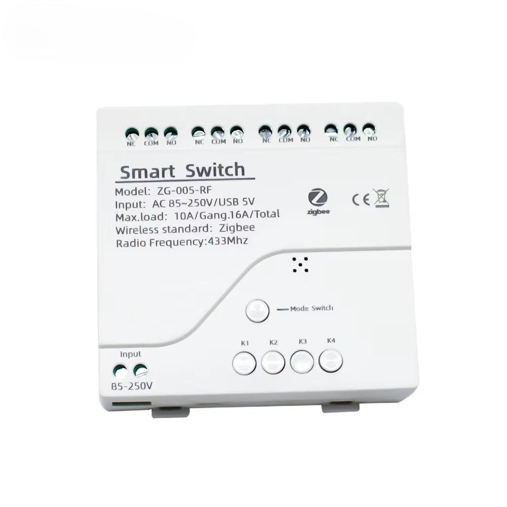 Smart Home Tuya - โมดูลสวิตช์รีเลย์ Tuya 4CH Zigbee USB 5V
