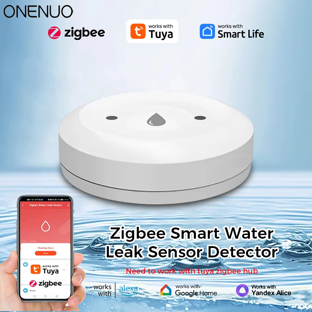 Zigbee Gateway - ONENUO Tuya ZigBee Smart Water Sensor