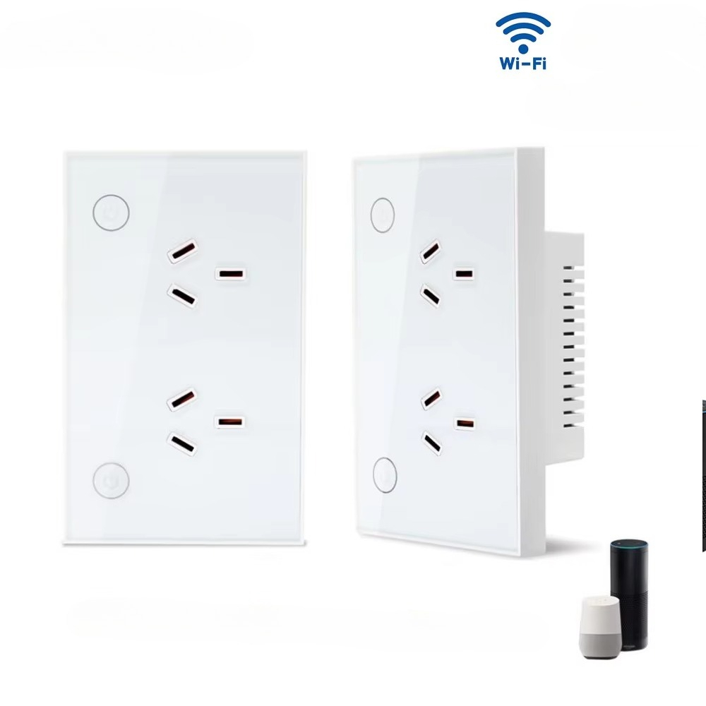Smart Home Alexa - ปลั๊กไฟอัจฉริยะ Zigbee Wi-Fi Matter AU พร้อมสวิตช์