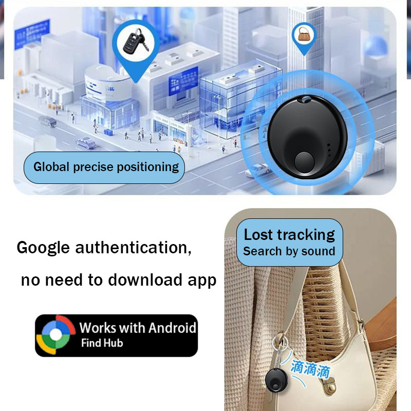 Smart Home Xiaomi Hub - แท็กป้องกันการสูญหายขนาดเล็กสำหรับโทรศัพท์แอนดรอยด์ ใช้งานร่วมกับแอป Google Find Hub ตัวค้นหากุญแจอัจฉริยะสำหรับ