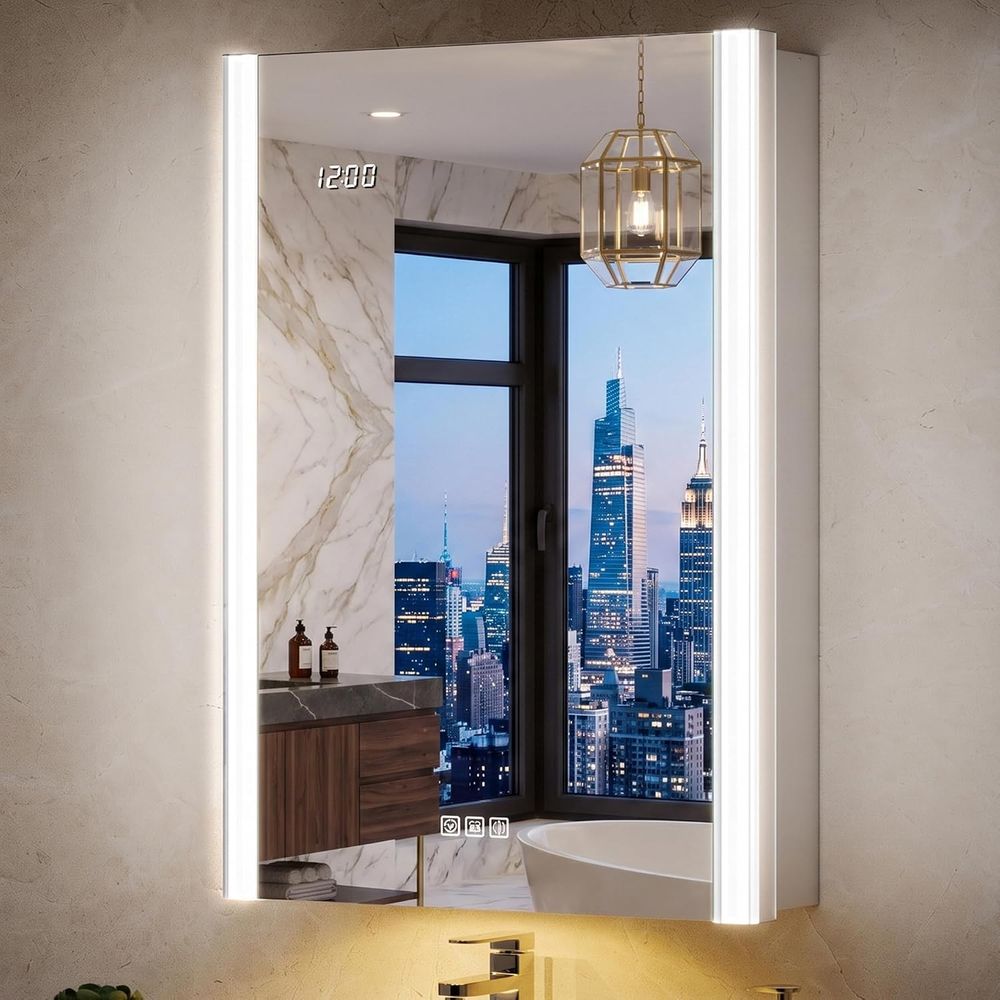 กระจกตู้ยาแบบมีไฟขนาด 20x32 นิ - Smart Home Living บทวิจารณ์และราคา