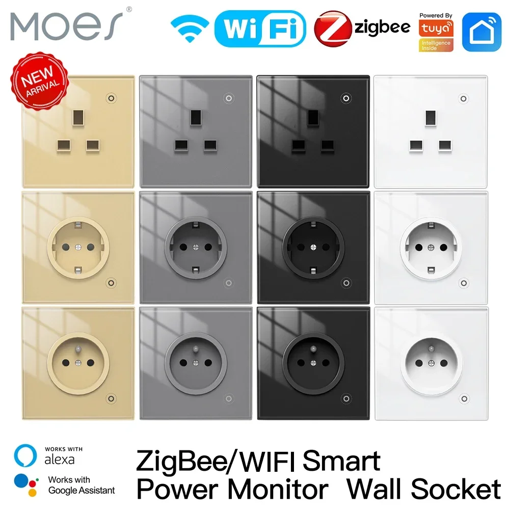 Moes ZigBee ซ็อกเก็ตผนัง WIFI  - Smart Home Living บทวิจารณ์และราคา