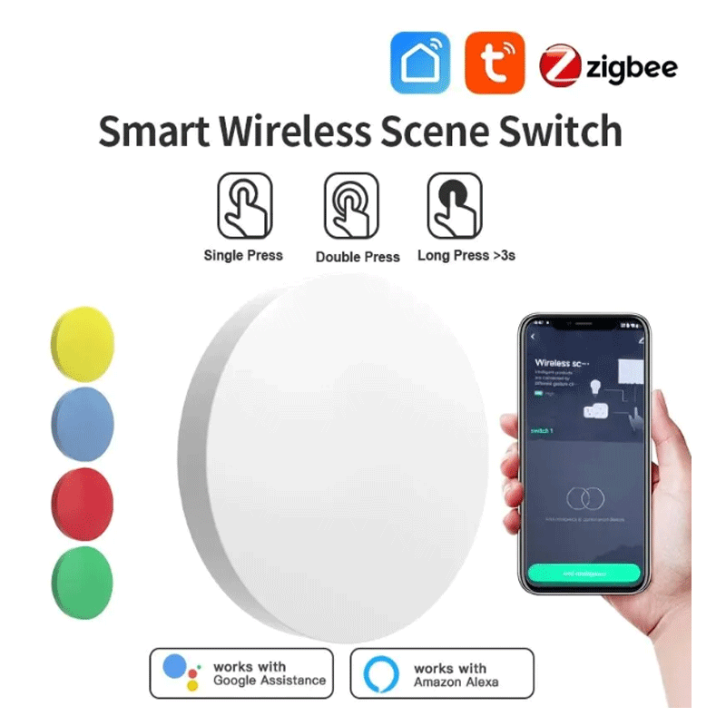 ทูยา ซิกบีปุ่มไร้สายอัจฉริยะ ส - Smart Home Tuya บทวิจารณ์และราคา