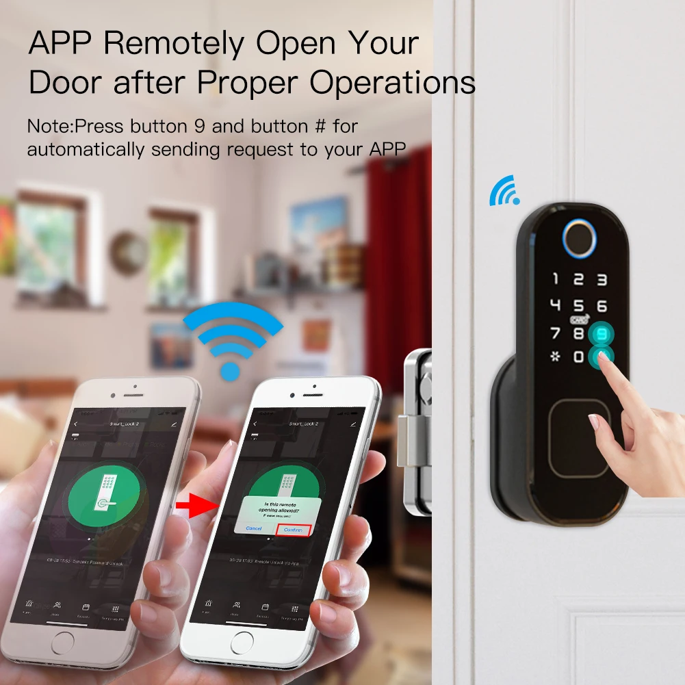 Moes WiFi Tuya ล็อคด้วยลายนิ้ว - Smart Home Moes บทวิจารณ์และราคา
