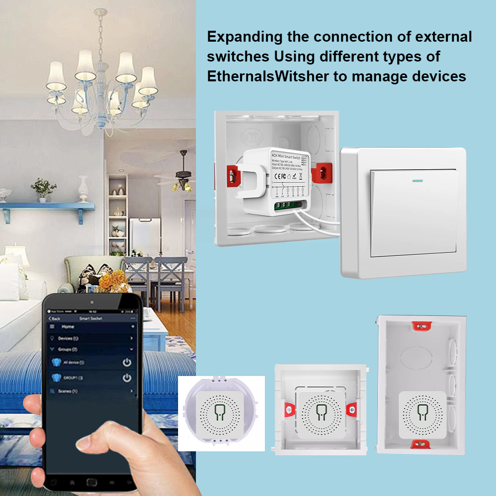 สวิตช์อัจฉริยะ Tuya WiFi 1/2/3 - Smart Home Tuya บทวิจารณ์และราคา