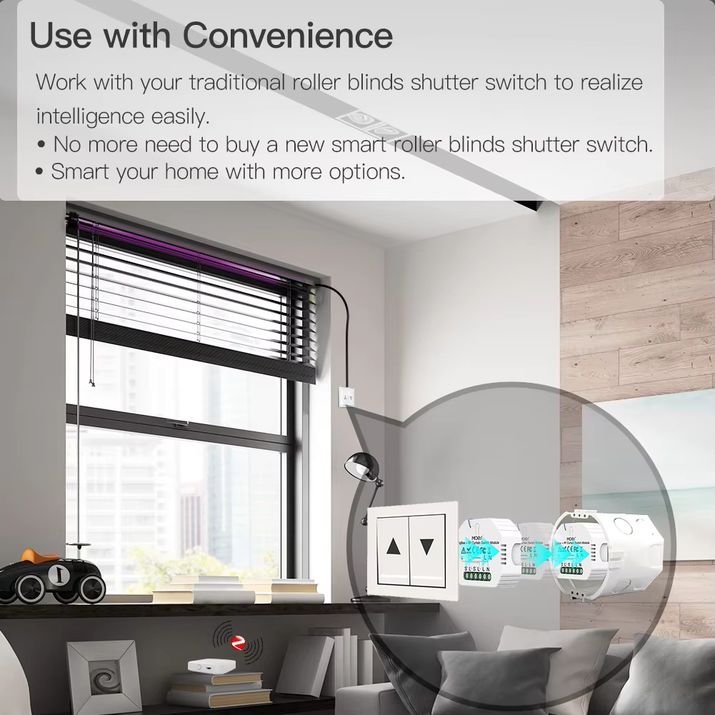 โมดูลสวิตช์ม่านอัจฉริยะ MOES Z - Smart Home Alexa บทวิจารณ์และราคา