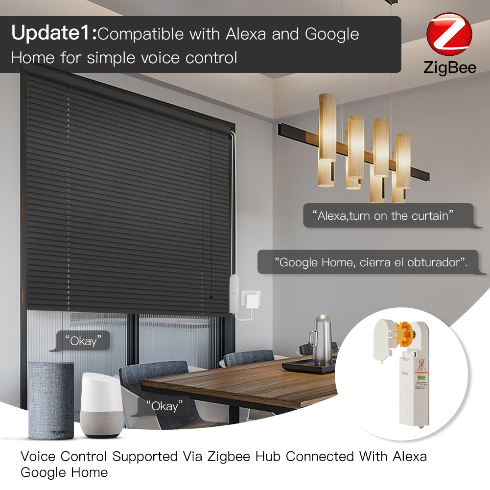 มอเตอร์ขับเคลื่อนม่านม้วนอัจฉร - Smart Home Moes บทวิจารณ์และราคา