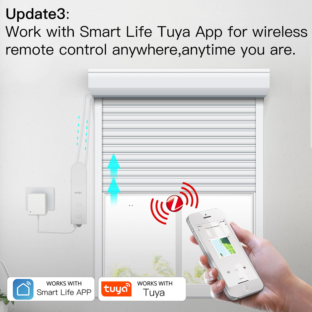 มอเตอร์ขับเคลื่อนม่านม้วนอัจฉร - Smart Home Moes บทวิจารณ์และราคา