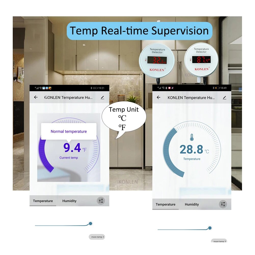 Konlen Tuya เซ็นเซอร์อุณหภูมิ  - Smart Home Thermostat บทวิจารณ์และราคา