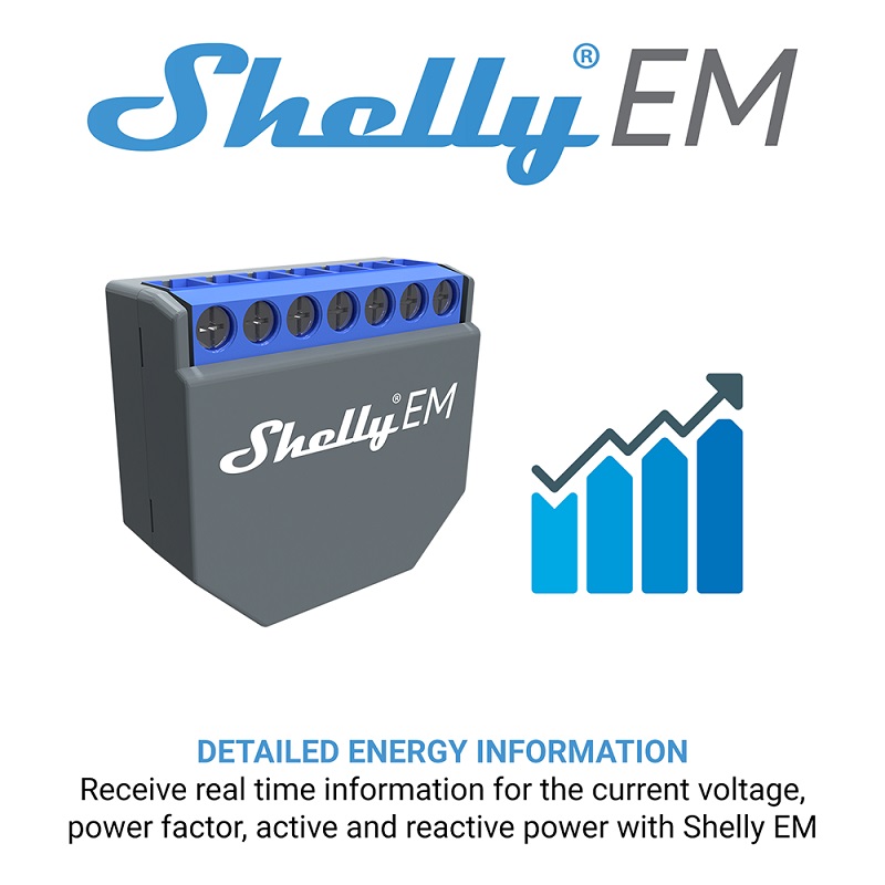 สวิตช์ควบคุมอัจฉริยะ SHELLY EM - Smart Home Alexa บทวิจารณ์และราคา
