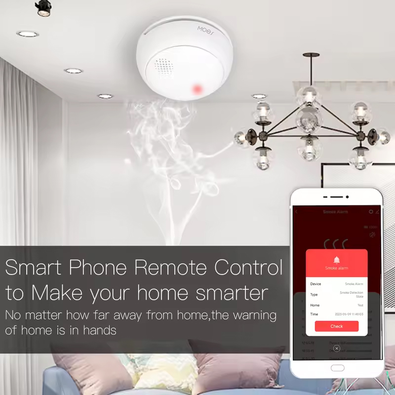 MOES ZigBee เครื่องตรวจจับควัน - Smart Home Moes บทวิจารณ์และราคา