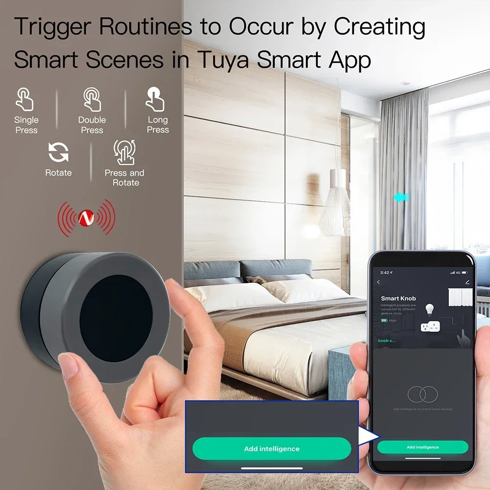 MOES Tuya ZigBee สวิตช์แบบหมุน - Smart Home Moes บทวิจารณ์และราคา