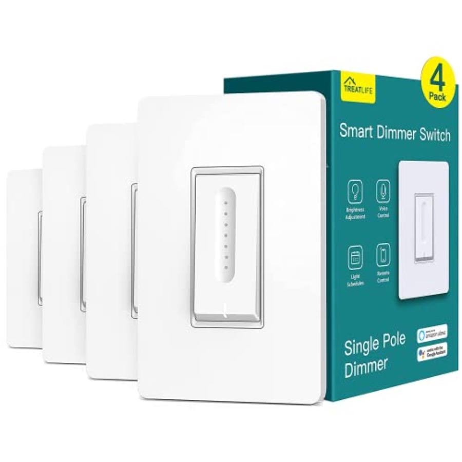 สวิตช์หรี่ไฟอัจฉริยะ 4 ชิ้น, ส - Smart Home Alexa บทวิจารณ์และราคา