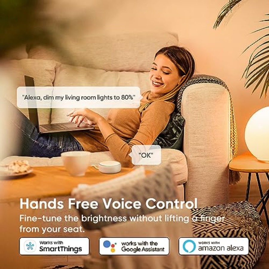 สวิตช์หรี่ไฟอัจฉริยะ 4 ชิ้น, ส - Smart Home Alexa บทวิจารณ์และราคา