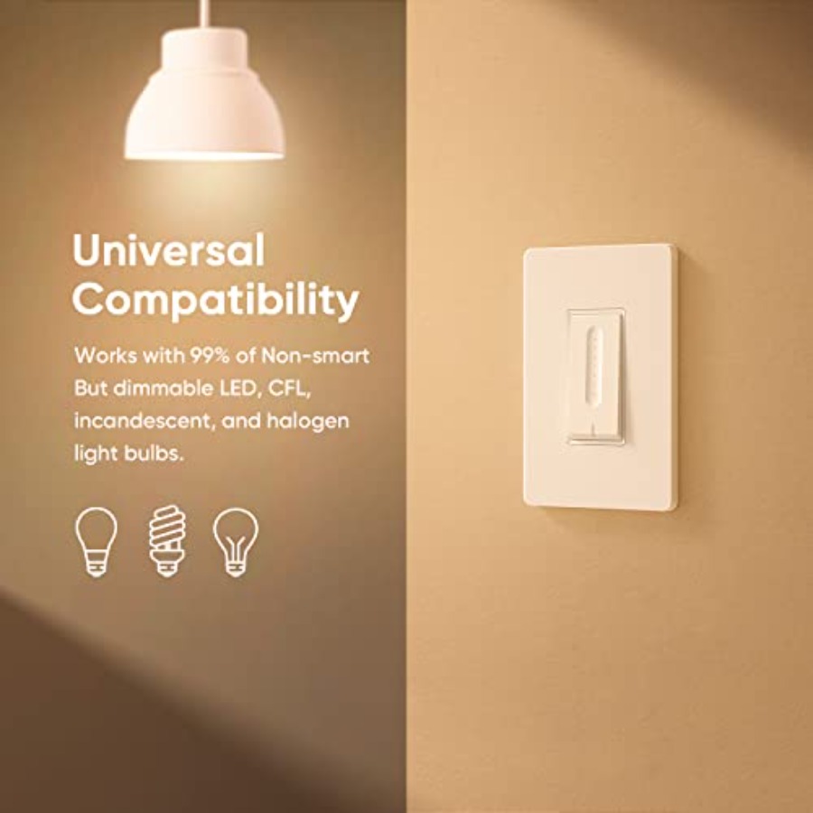 สวิตช์หรี่ไฟอัจฉริยะ 4 ชิ้น, ส - Smart Home Alexa บทวิจารณ์และราคา