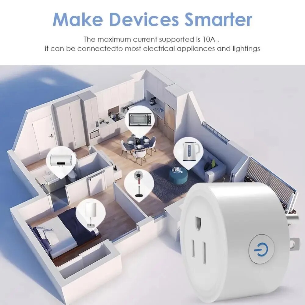 Tuya สมาร์ท Wifi Plug US มาตรฐ - Smart Home Utilities บทวิจารณ์และราคา