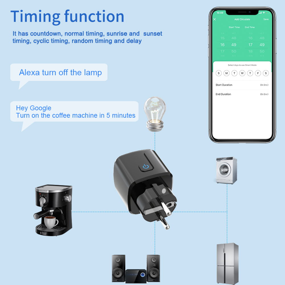 ปลั๊กอัจฉริยะ Tuya ควบคุมผ่าน  - Tuya Wifi Socket บทวิจารณ์และราคา