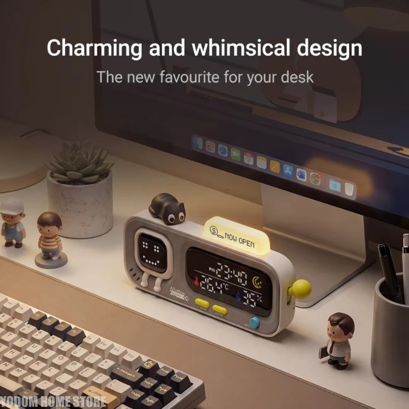 นาฬิกาปลุก LED อัจฉริยะ พร้อมเ - Smart Home Icon บทวิจารณ์และราคา