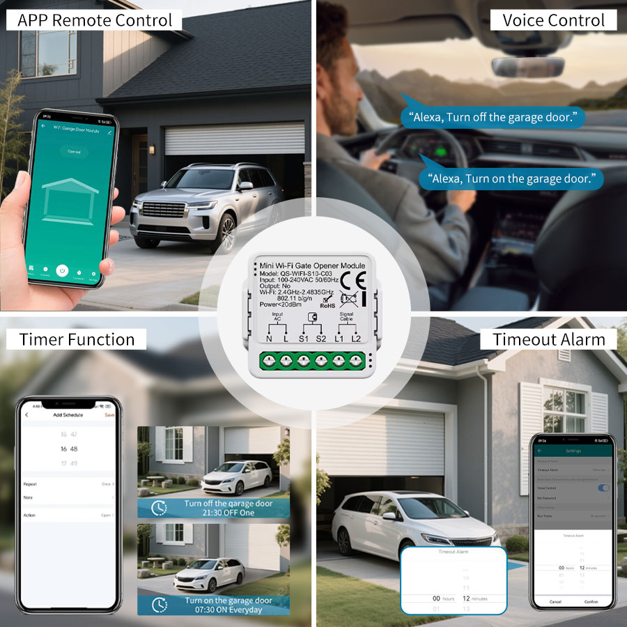 ตัวควบคุมประตูโรงรถอัจฉริยะ Tu - Tuya Wifi Socket บทวิจารณ์และราคา