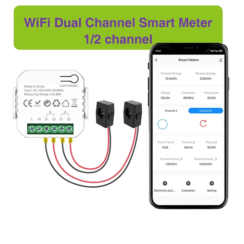 ทูย่า ไวไฟสมาร์ทมิเตอร์วัดพลัง - Smart Home Tuya บทวิจารณ์และราคา
