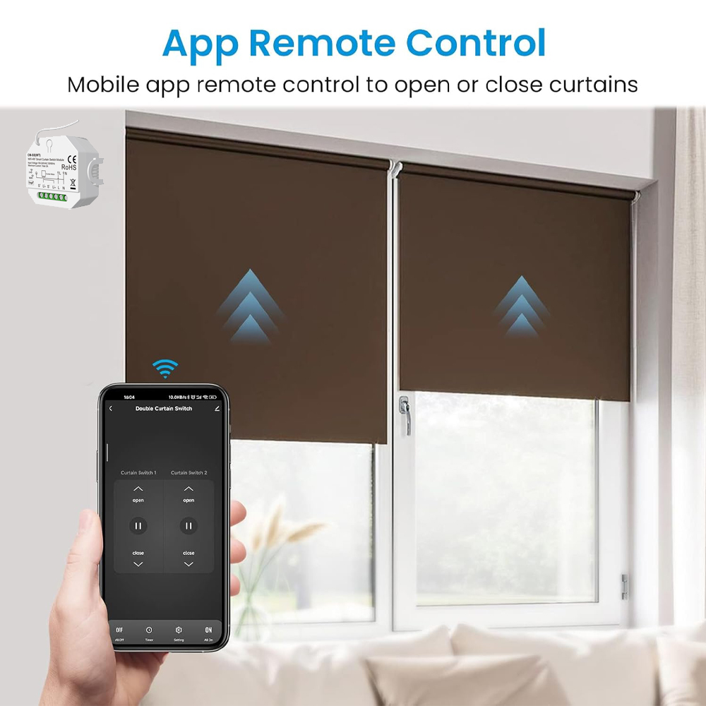สวิตช์ม่านอัจฉริยะสำหรับมอเตอร - Smart Home Alexa บทวิจารณ์และราคา