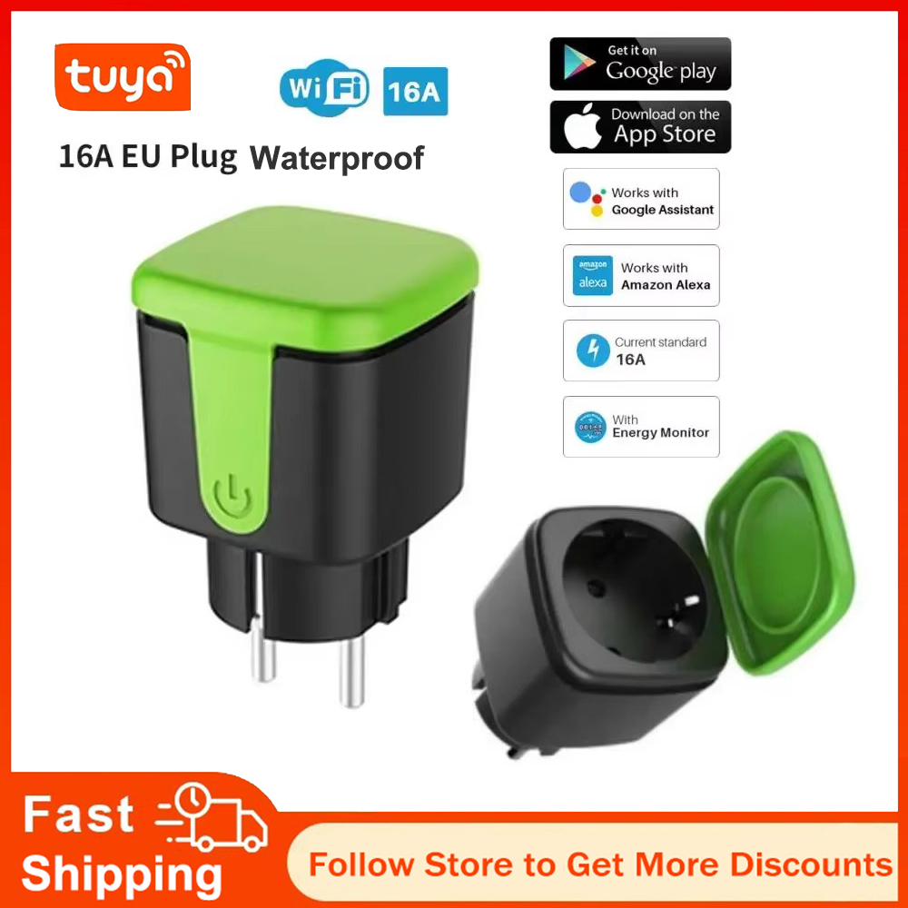 ปลั๊กไฟอัจฉริยะ Tuya EU 16A Wi - Tuya Wifi Socket บทวิจารณ์และราคา