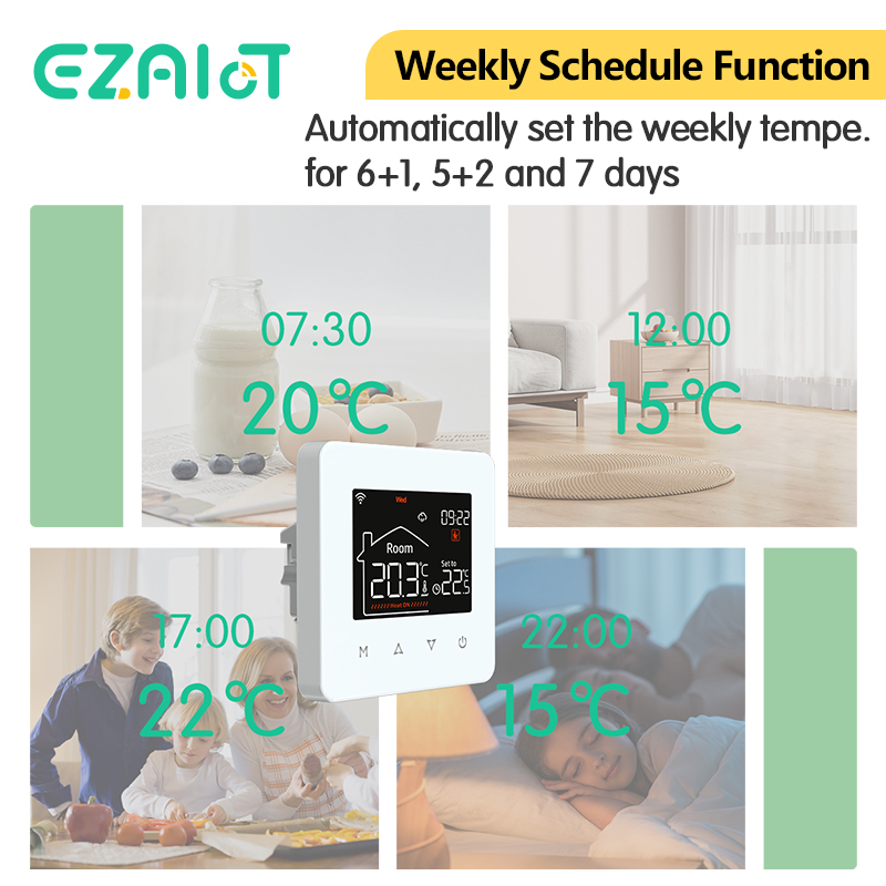 เทอร์โมสตัทอัจฉริยะ WiFi Tuya  - Smart Home Thermostat บทวิจารณ์และราคา