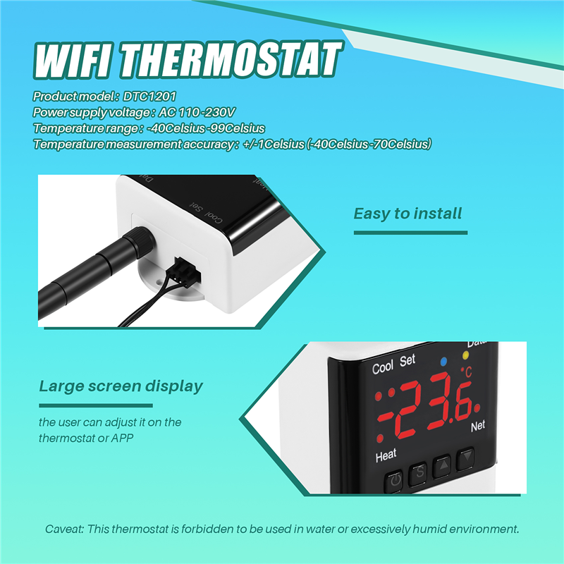 Wireless Wifi Temperature Cont - Smart Home Thermostat บทวิจารณ์และราคา